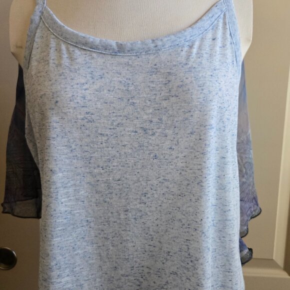 ONE WORLD SHEER TOP WITH TANK   PETITE LG  NWOT - Picture 6 of 7